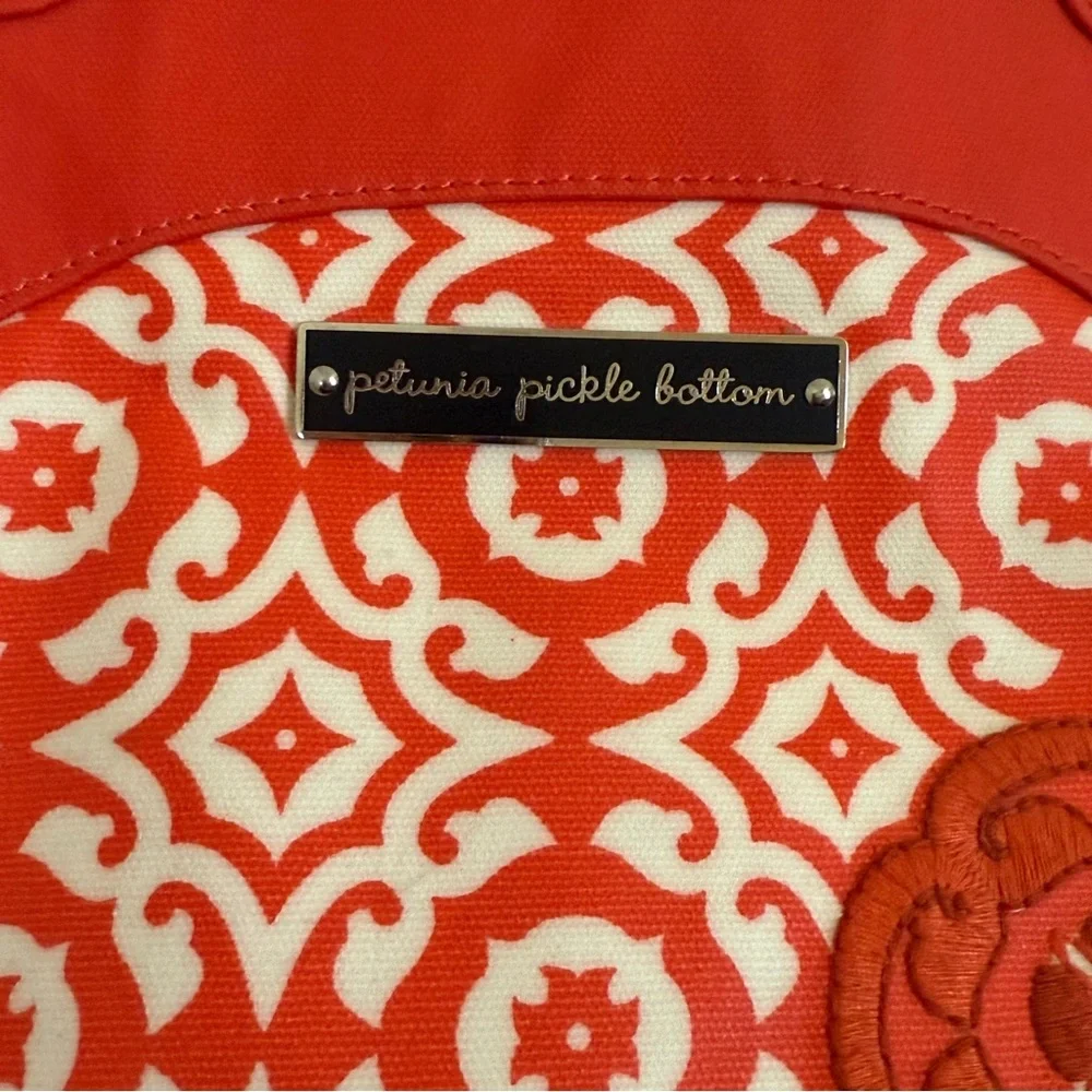 Petunia Pickle Bottom Wistful Weekend Diaper Bag Orange